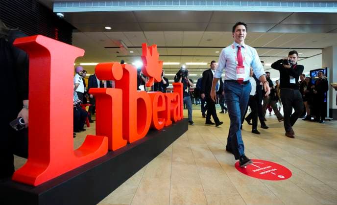 News Themen der Woche KW18 News Bilder des Tages May 4, 2023, Ottawa, ON, CAN: Prime Minister Justin Trudeau takes part in the Liberal convention in Ottawa on Thursday, May 4, 2023. Ottawa CAN  - ZUMAc35_ 20230504_zaf_c35_049 Copyright: xSeanxKilpatrickx