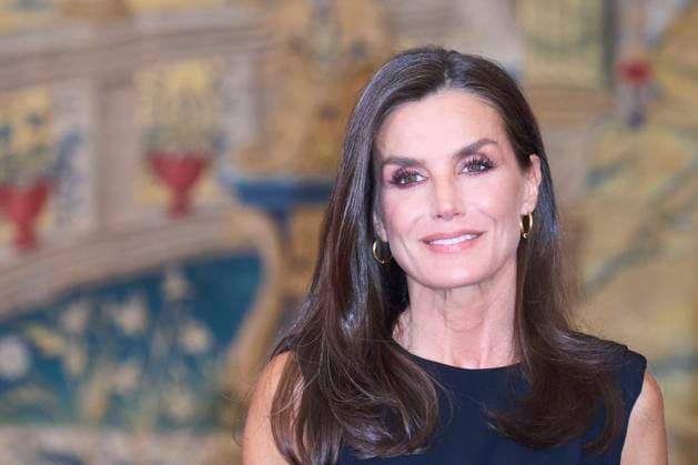 04-05-2023 Gala Queen Letizia and King Felipe with the president of Colombia, Gustavo Francisco Petro, and Veronica Alcocer during a reception at the el Pardo palace in Madrid on the 2nd day of the statevisit to Spain. No Spain Â  Copyright: xPPEx