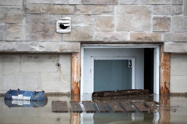 May 4, 2023, Gatineau, PQ, Canada: The basement apartment of a flooded house is seen in the Gatineau region of Gatineau, Que. on Thursday, May 4, 2023. Flood warnings are in effect for the national capital region following significant rainfall and increased water runoff. Gatineau Canada  - ZUMAc35_ 20230504_zaf_c35_134 Copyright: xSpencerxColbyx