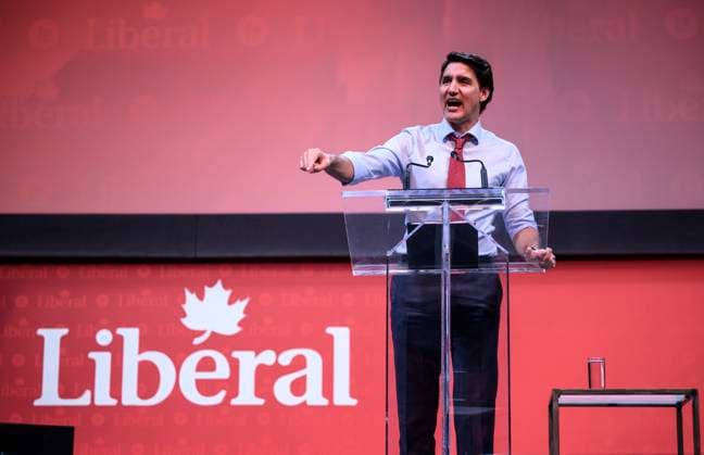 May 4, 2023, Ottawa, ON, CAN: Prime Minister Justin Trudeau makes a keynote address at the 2023 Liberal National Convention in Ottawa, on Thursday, May 4, 2023. Ottawa CAN  - ZUMAc35_ 20230504_zaf_c35_165 Copyright: xJustinxTangx