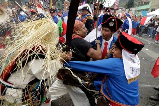 The Representation of the Battle of Puebla of 1862 declared Intangible Cultural Heritage of Mexico City May 5, 2023, Mexico City, The representation of the Battle of Puebla of 1862 in the Penon de los Banos neighborhood is declared by the Government of Mexico City as Intangible Cultural Heritage of Mexico City on its 93rd anniversary; held annually at the Venustiano Carranza City Hall in Mexico City. on May 5, 2023 in Mexico City, Mexico (Photo by Luis Barron Eyepix Group). Copyright: xLuisxBarronx xEyepixxGroupx LB_20230505_PUEBLA15