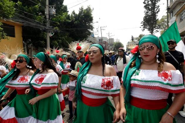 The Representation of the Battle of Puebla of 1862 declared Intangible Cultural Heritage of Mexico City May 5, 2023, Mexico City, The representation of the Battle of Puebla of 1862 in the Penon de los Banos neighborhood is declared by the Government of Mexico City as Intangible Cultural Heritage of Mexico City on its 93rd anniversary; held annually at the Venustiano Carranza City Hall in Mexico City. on May 5, 2023 in Mexico City, Mexico (Photo by Luis Barron Eyepix Group). Copyright: xLuisxBarronx xEyepixxGroupx LB_20230505_PUEBLA27