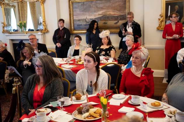 May 6, 2023, Halifax, NS, Canada: People attend an early-morning viewing party of the coronation of King Charles III at Government House in Halifax on Saturday, May 6, 2023. Halifax Canada  - ZUMAc35_ 20230506_zaf_c35_022 Copyright: xDarrenxCalabresex