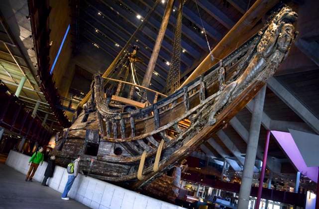 STOCKHOLM 20080421 The Vasa Museum at Djurgarden where the warship Vasa is on display The ship sank during its maiden voyage in 1628 On board were 64 cannons and 300 soldiers In 1961 the ship was salvaged and is now the worlds best preserved 17th century ship STOCKHOLM SWEDEN x10190x  Copyright: xClaudioxBrescianix xTTx VASAMUSEET