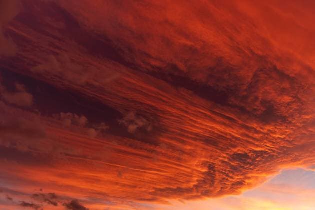 Creative Highlights World Huge orange cloud in the sky at sunset. Huge orange cloud in the sky at sunset. Alsace, France. Copyright: xZoonar.com ChristianxDecoutx 19867676