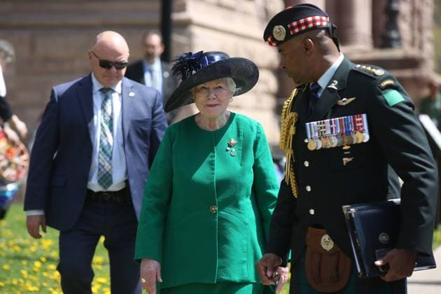 Canadians Celebrate The Coronation Of King Charles III The Lieutenant Governor of Ontario Elizabeth Dowdeswell attends the celebration for the coronation of King Charles III at the Ontario Legislature Building (Queen s Park) in Toronto, Ontario, Canada, on May 6, 2023. Elizabeth Dowdeswell is the viceregal representative of the King in Right of Ontario. Toronto Ontario Canada  Copyright: xCreativexTouchxImagingxLtdx originalFilename: friedman-canadian230506_npCRL.jpg