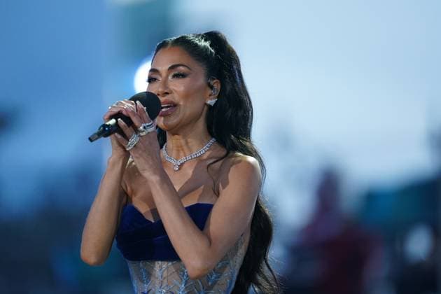 . 07 05 2023. Windsor, United Kingdom. Nicole Scherzinger performing at the Coronation Concert held in the grounds of Windsor Castle, United Kingdom.  xPoolx xi-Imagesx IIM-24359-0043