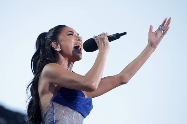 . 07 05 2023. Windsor, United Kingdom. Nicole Scherzinger performing at the Coronation Concert held in the grounds of Windsor Castle, United Kingdom.  xPoolx xi-Imagesx IIM-24359-0044