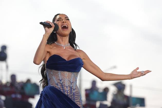 . 07 05 2023. Windsor, United Kingdom. Nicole Scherzinger performing at the Coronation Concert held in the grounds of Windsor Castle, United Kingdom.  xPoolx xi-Imagesx IIM-24359-0050
