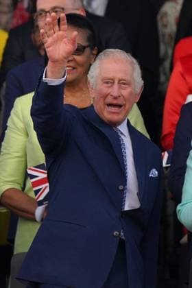 . 07 05 2023. Windsor, United Kingdom. King Charles III and Queen Camilla in the Royal Box at the Coronation Concert held in the grounds of Windsor Castle, United Kingdom.  xPoolx xi-Imagesx IIM-24359-0042