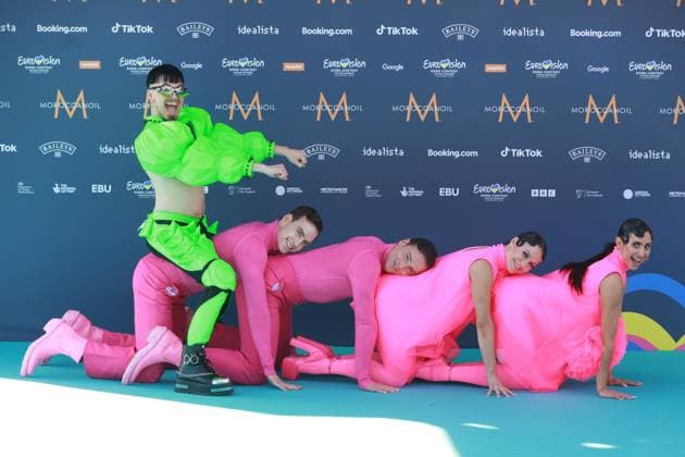Entertainment Themen der Woche KW18 Entertainment Bilder des Tages National Lottery s Big Eurovision Welcome Party Käärijä attending the National Lottery s Big Eurovision Welcome Party at St George s Hall in Liverpool, United Kingdom. SanjinxStrukic PIXSELL