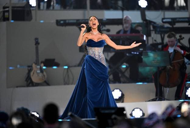 . 07 05 2023. Windsor, United Kingdom. Nicole Scherzinger performing at the Coronation Concert held in the grounds of Windsor Castle, United Kingdom.  xPoolx xi-Imagesx IIM-24359-0110