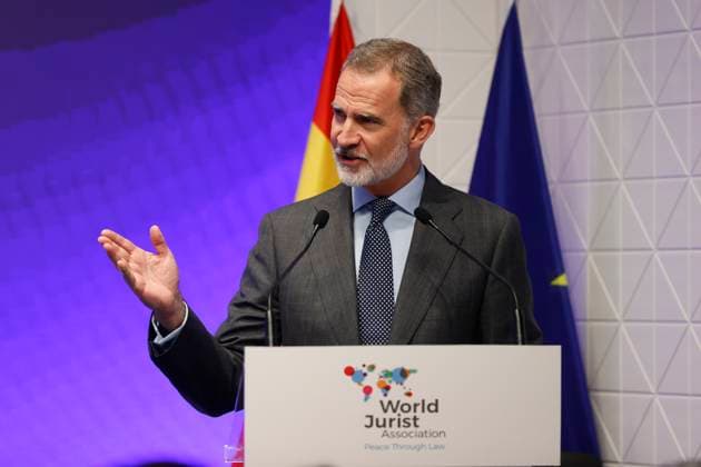 08-05-2023 Madrid King Felipe during the World Peace & Liberty Award in Madrid. Â  Copyright: xPPEx
