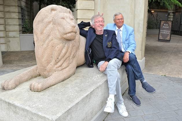 Europa Park EAGLES Golf Cup Werner Schulze Erdel and Wolfgang Bosbach on the occasion of the Europa Park EAGLES Golf Cup on 08 05 2023 at Europapark Rust 20230508MWI70592