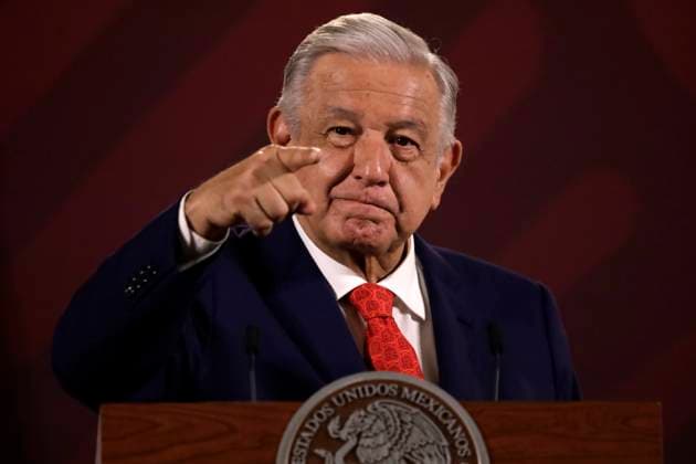 News Bilder des Tages May 8, 2023, Mexico City, Mexico: Mexican President Andres Manuel Lopez Obrador at the press conference before reporters at the National Palace in Mexico City. on May 8, 2023 in Mexico City, Mexico Mexico City Mexico - ZUMAe321 20230509_zia_e321_011 Copyright: xLuisxBarronx