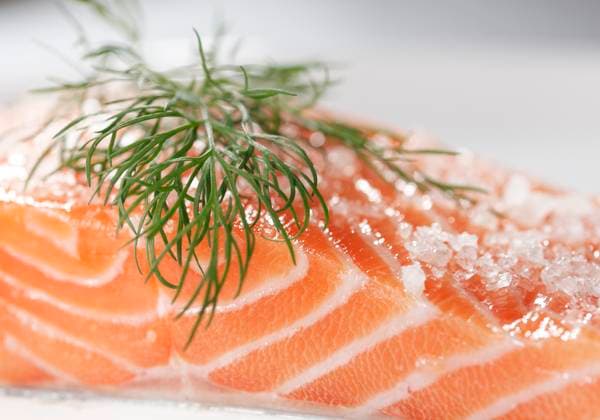 Sugar and salt cured salmon with a dill leaf Copyright: xJanxSandvikx xDesignxPicsx , 30914140 Copyright: JanxSandvikx xDesignxPics 30914140