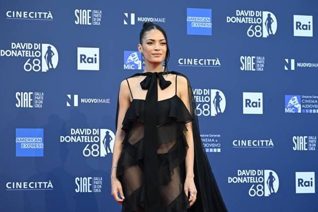 May 10, 2023, Roma, Italia: Italian singer Elodie during the photocall on the occasion of the 2023 David di Donatello award ceremony at the Rai Italian Television studios in in Rome, Italy, 10 May 2023. ANSA CLAUDIO PERI Roma Italia - ZUMAa110 20230510_zaf_a110_097 Copyright: xClaudioxPerix