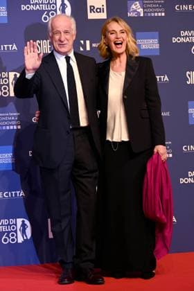 Photo IPP Gioia Botteghi Rome 10 05 2023 David di Donatello awards red carpet pictured Tony Servillo and wife Manuela Lamanna Italy Photo Press World Copyright  0