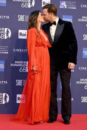 Photo IPP Gioia Botteghi Rome 10 05 2023 David di Donatello awards red carpet in photo Alessandro Borghi with Irene Forti Italy Photo Press World Copyright  0