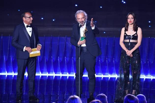 Rome: Lumina Studies. 68th edition of the David di Donatello awards. Telecast . In the photo : Carlo Conti and Matilde Gioli with Stefano Bollani  Copyright: xMaurizioxD Avanzox xipa-agency.nx xDxAvanzo Provvisionato Landix IPA_IPA37860793