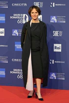 May 10, 2023, Rome, Italy: Sophie Chiarello attends the red carpet of Premi Davide di Donatello 2023 at CinecittÃ Lumina Studios. Rome Italy - ZUMAs197 20230510_zaa_s197_286 Copyright: xMarioxCartellix