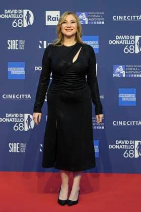May 10, 2023, Rome, Italy: Serena Bortone attends the red carpet of Premi Davide di Donatello 2023 at CinecittÃ Lumina Studios. Rome Italy - ZUMAs197 20230510_zaa_s197_306 Copyright: xMarioxCartellix