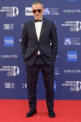 May 10, 2023, Rome, Italy: Filippo Timi attends the red carpet of Premi Davide di Donatello 2023 at CinecittÃ Lumina Studios. Rome Italy - ZUMAs197 20230510_zaa_s197_314 Copyright: xMarioxCartellix