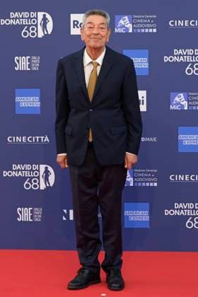 May 10, 2023, Rome, Italy: Gianni Di Gregorio attends the red carpet of Premi Davide di Donatello 2023 at CinecittÃ Lumina Studios. Rome Italy - ZUMAs197 20230510_zaa_s197_320 Copyright: xMarioxCartellix