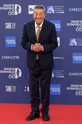 May 10, 2023, Rome, Italy: Gianni Di Gregorio attends the red carpet of Premi Davide di Donatello 2023 at CinecittÃ Lumina Studios. Rome Italy - ZUMAs197 20230510_zaa_s197_344 Copyright: xMarioxCartellix