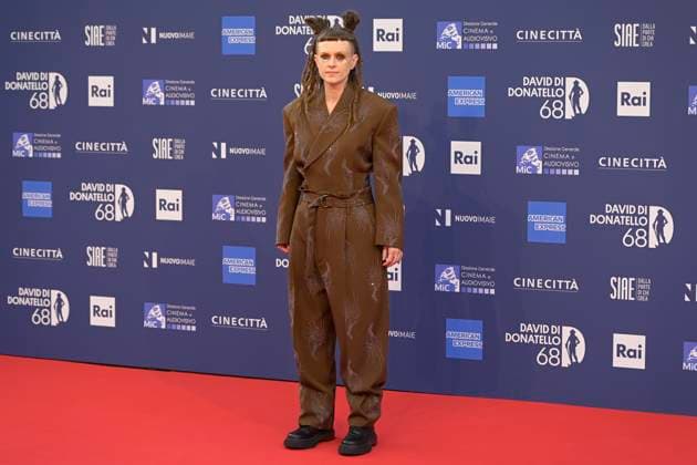 May 10, 2023, Rome, Italy: Valentina Bertani attends the red carpet of Premi Davide di Donatello 2023 at CinecittÃ Lumina Studios. Rome Italy - ZUMAs197 20230510_zaa_s197_356 Copyright: xMarioxCartellix