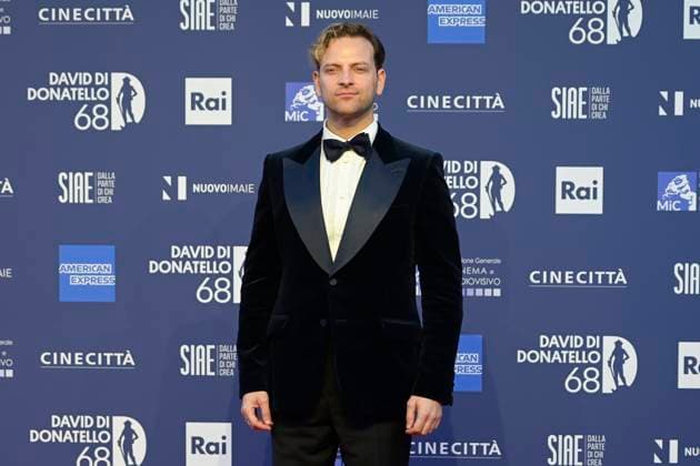 May 10, 2023, Rome, Italy: Alessandro Borghi attends the red carpet of Premi Davide di Donatello 2023 at CinecittÃ Lumina Studios. Rome Italy - ZUMAs197 20230510_zaa_s197_360 Copyright: xMarioxCartellix