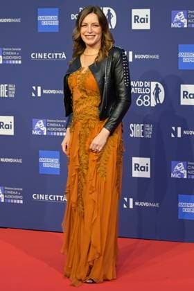 May 10, 2023, Rome, Italy: Lucia Borgonzoni attends the red carpet of Premi Davide di Donatello 2023 at CinecittÃ Lumina Studios. Rome Italy - ZUMAs197 20230510_zaa_s197_382 Copyright: xMarioxCartellix