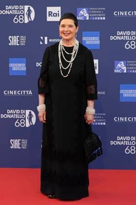 May 10, 2023, Rome, Italy: Isabella Rossellini attends the red carpet of Premi Davide di Donatello 2023 at CinecittÃ Lumina Studios. Rome Italy - ZUMAs197 20230510_zaa_s197_443 Copyright: xMarioxCartellix