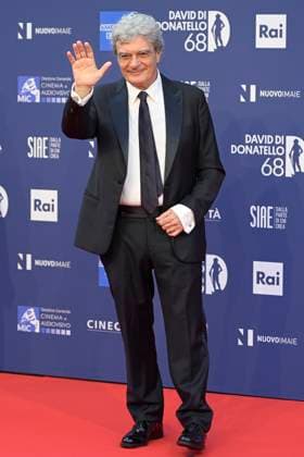 May 10, 2023, Rome, Italy: Mario Martone attends the red carpet of Premi Davide di Donatello 2023 at CinecittÃ Lumina Studios. Rome Italy - ZUMAs197 20230510_zaa_s197_452 Copyright: xMarioxCartellix