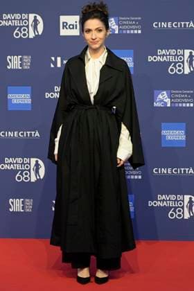May 10, 2023, Rome, Italy: Giulia Steigerwalt attends the red carpet of Premi Davide di Donatello 2023 at CinecittÃ Lumina Studios. Rome Italy - ZUMAs197 20230510_zaa_s197_461 Copyright: xMarioxCartellix