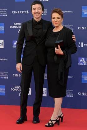 May 10, 2023, Rome, Italy: Diodato (L) and Dora (R) attend the red carpet of Premi Davide di Donatello 2023 at CinecittÃ Lumina Studios. Rome Italy - ZUMAs197 20230510_zaa_s197_508 Copyright: xMarioxCartellix