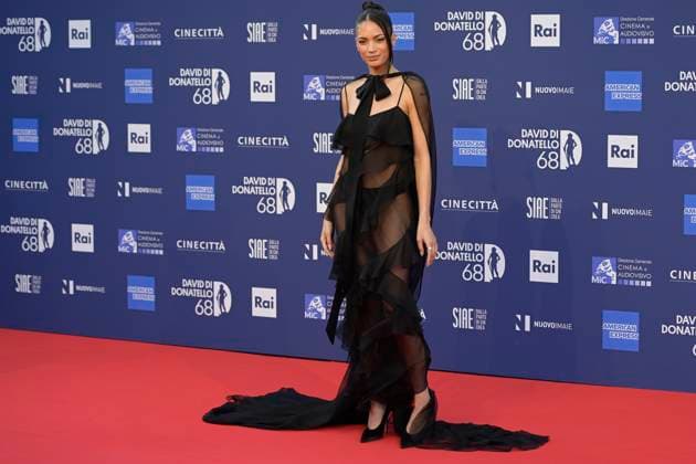 May 10, 2023, Rome, Italy: Elodie attends the red carpet of Premi Davide di Donatello 2023 at CinecittÃ Lumina Studios. Rome Italy - ZUMAs197 20230510_zaa_s197_514 Copyright: xMarioxCartellix