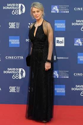 May 10, 2023, Rome, Italy: Margherita Buy attends the red carpet of Premi Davide di Donatello 2023 at CinecittÃ Lumina Studios. Rome Italy - ZUMAs197 20230510_zaa_s197_516 Copyright: xMarioxCartellix