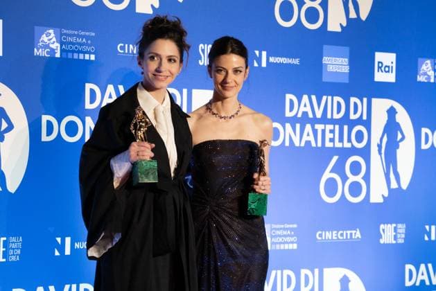 68th David Di Donatello - Winners Photocall Giulia Steigerwalt and Barbara Ronchi attend the 68th David Di Donatello winners photocall on May 10, 2023 in Rome, Italy.  Copyright: xLucaxCarlinox originalFilename: carlino-notitle230511_npwXU.jpg