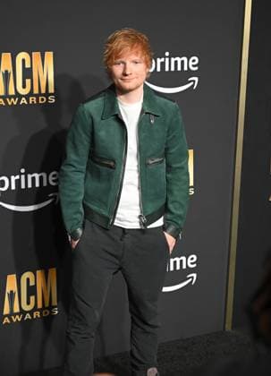 Ed Sheeran arrives on the red carpet for the 2023 Academy of Country Music Awards at The Star in Frisco, TX on Thursday, May 11, 2023.  FRS2023051102 IANxHALPERIN
