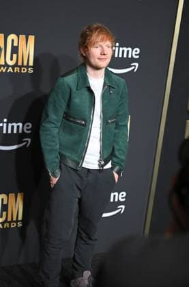 Ed Sheeran arrives on the red carpet for the 2023 Academy of Country Music Awards at The Star in Frisco, TX on Thursday, May 11, 2023.  FRS2023051103 IANxHALPERIN