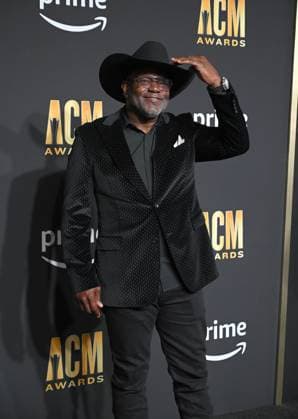 Emmitt Smith arrives on the red carpet for the 2023 Academy of Country Music Awards at The Star in Frisco, TX on Thursday, May 11, 2023.  FRS2023051107 IANxHALPERIN
