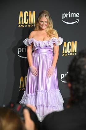 Hailey Whitters arrives on the red carpet for the 2023 Academy of Country Music Awards at The Star in Frisco, TX on Thursday, May 11, 2023.  FRS2023051110 IANxHALPERIN