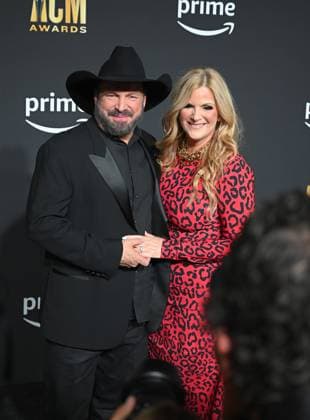 Garth Brooks and Trisha Yerwood arrive on the red carpet for the 2023 Academy of Country Music Awards at The Star in Frisco, TX on Thursday, May 11, 2023.  FRS2023051111 IANxHALPERIN