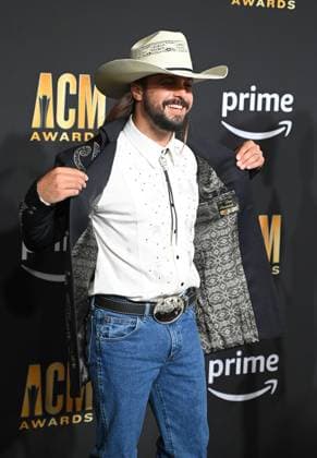 Ian Munsick arrives on the red carpet for the 2023 Academy of Country Music Awards at The Star in Frisco, TX on Thursday, May 11, 2023.  FRS2023051121 IANxHALPERIN