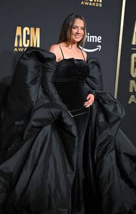 Gabby Barrett arrives on the red carpet for the 2023 Academy of Country Music Awards at The Star in Frisco, TX on Thursday, May 11, 2023.  FRS2023051125 IANxHALPERIN