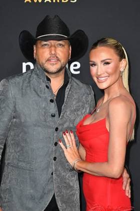 May 11, 2023, Frisco, TX, USA: Jason Aldean, Brittany Kerr attend the 58th Academy Of Country Music Awards at The Ford Center at The Star on May 11, 2023 in Frisco, Texas. Frisco USA - ZUMAs181 20230511_zea_s181_291 Copyright: xCaseyxFlaniganx