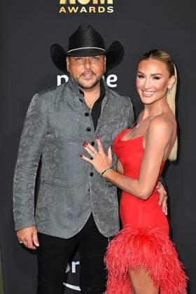 May 11, 2023, Frisco, TX, USA: Jason Aldean, Brittany Kerr attend the 58th Academy Of Country Music Awards at The Ford Center at The Star on May 11, 2023 in Frisco, Texas. Frisco USA - ZUMAs181 20230511_zea_s181_288 Copyright: xCaseyxFlaniganx