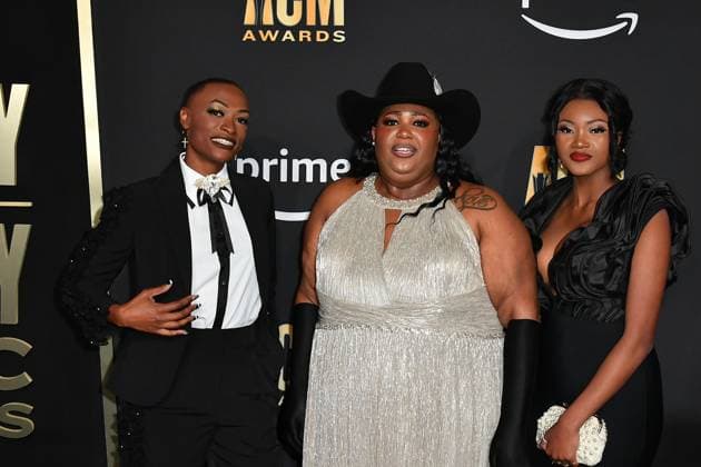 May 11, 2023, Frisco, TX, USA: Chapel Hart attends the 58th Academy Of Country Music Awards at The Ford Center at The Star on May 11, 2023 in Frisco, Texas. Frisco USA - ZUMAs181 20230511_zea_s181_093 Copyright: xCaseyxFlaniganx