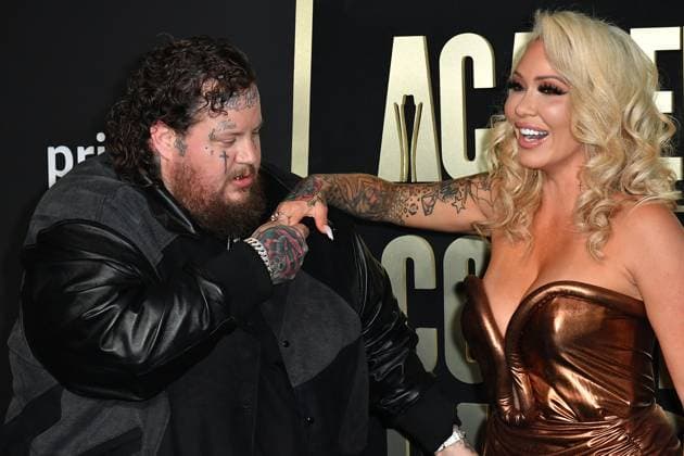 May 11, 2023, Frisco, TX, USA: Jelly Roll, Bunnie Xo attend the 58th Academy Of Country Music Awards at The Ford Center at The Star on May 11, 2023 in Frisco, Texas. Frisco USA - ZUMAs181 20230511_zea_s181_105 Copyright: xCaseyxFlaniganx